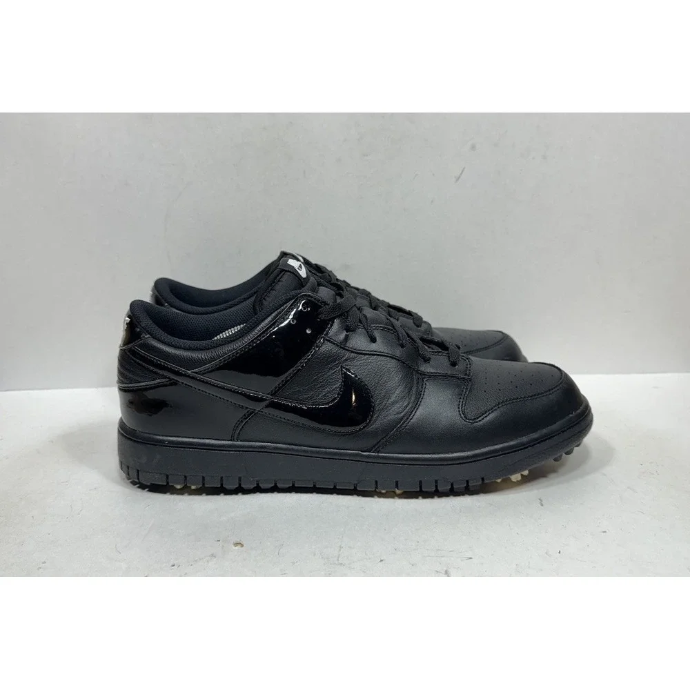 Rare Nike Dunk Low Black Golf NG Men's Size 13 Cleats Sneakers‎ Shoes 484294-003